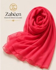 Rose Pink everyday heavy chiffon hijab scarf
