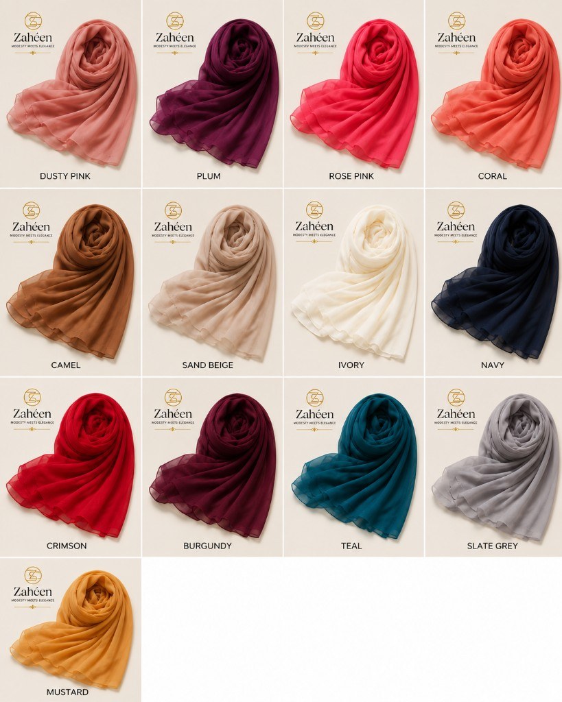 Everyday Collection — full colour catalog of heavy chiffon hijabs