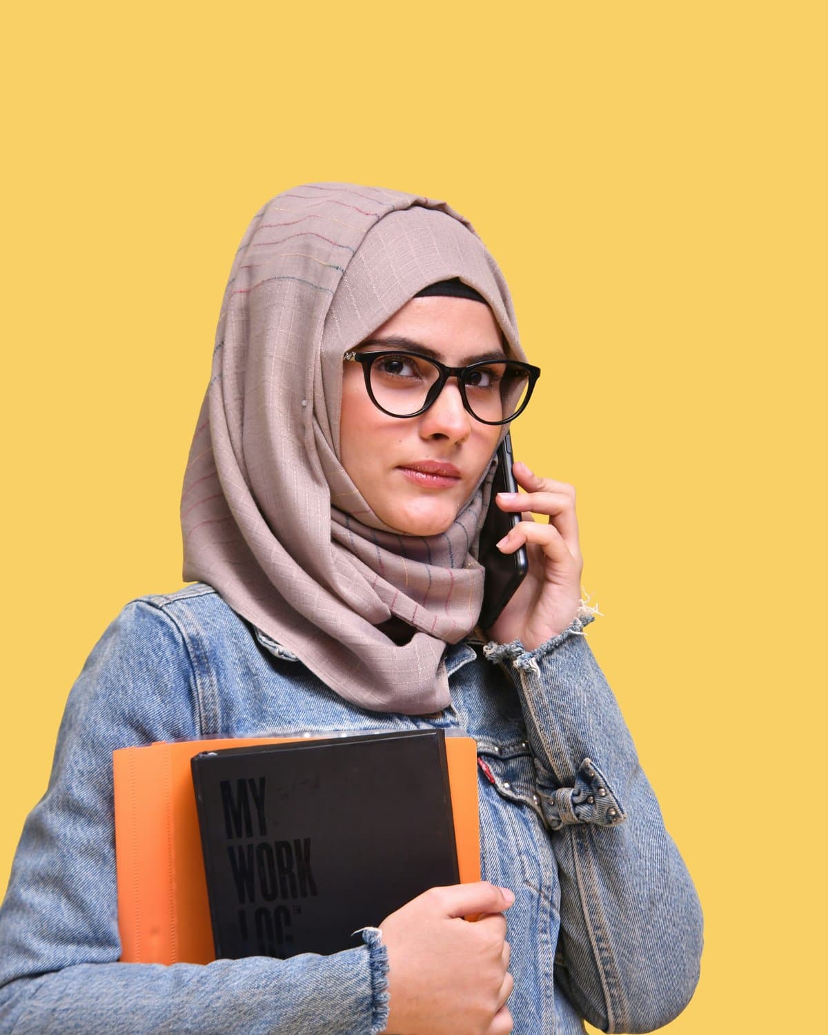 Easy-care jersey hijab for study and daily wear