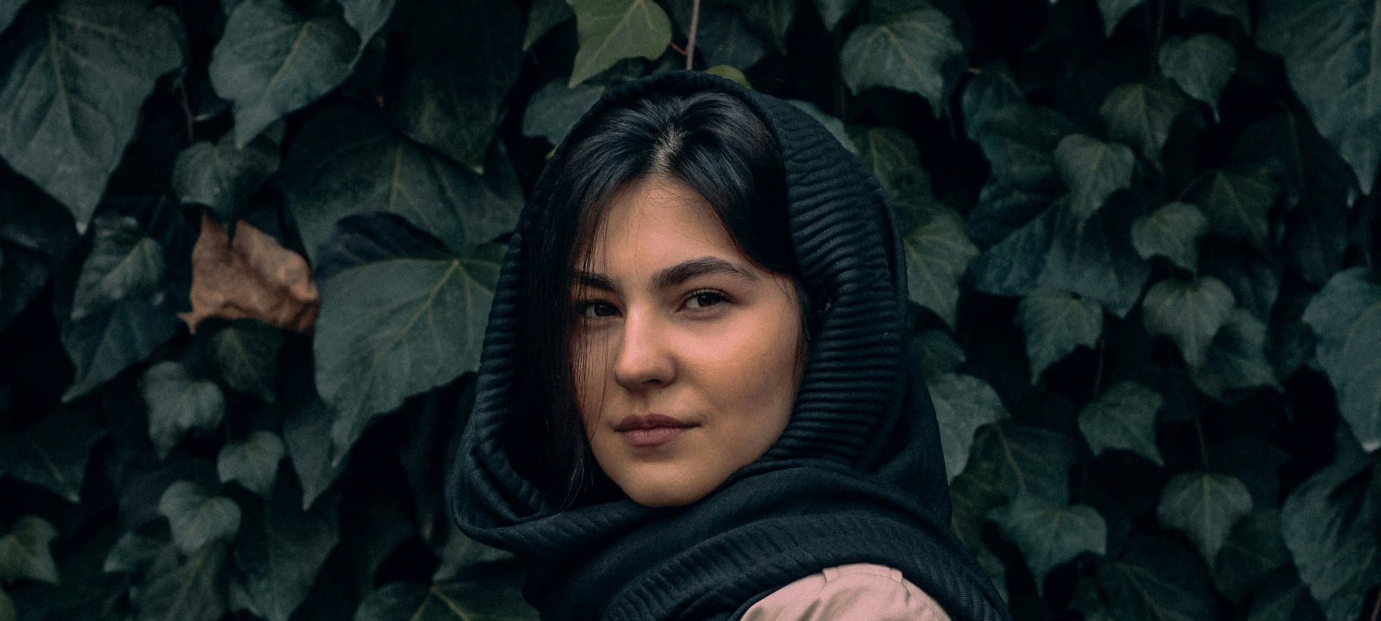Woman in a black hijab — the quiet elegance Zahéen is built for